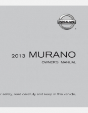 NISSAN MURANO 2013 OWNERS MANUAL